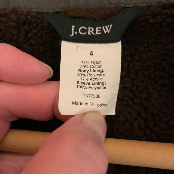 J.Crew dark green field jacket / parka - Picture 6 of 7